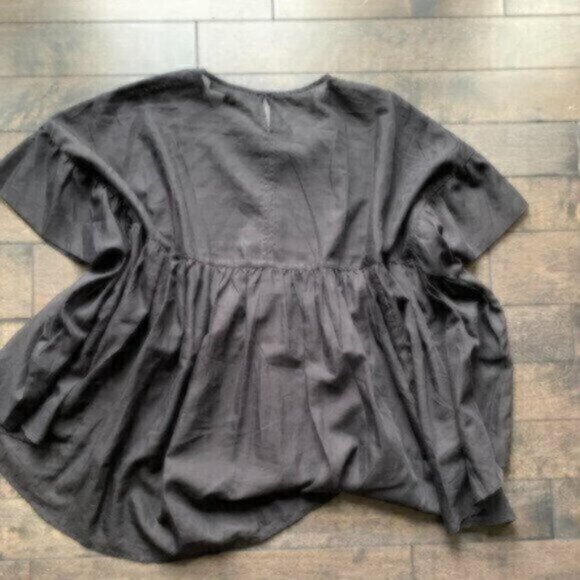 All Saints Karen Sheer Flowy Oversized Blouse - Picture 5 of 5